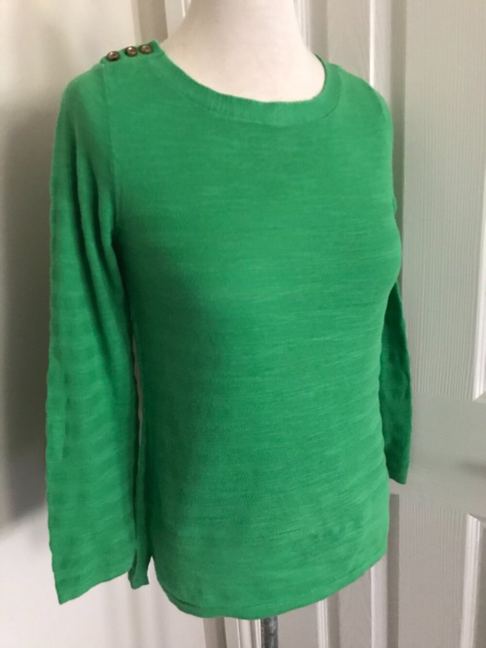 Banana Republic Sweater Crewneck long sleeve Green Women size S